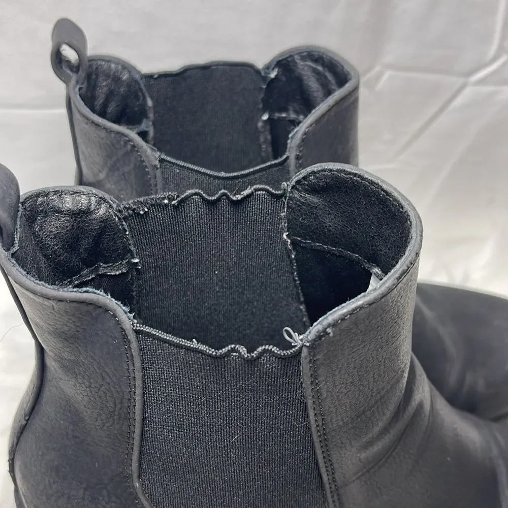 Dream‎ Pairs Fre Faux Leather Lug Sole Booties Sz 8.5